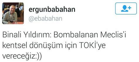 E­r­g­u­n­ ­B­a­b­a­h­a­n­­d­a­n­ ­t­e­p­k­i­ ­ç­e­k­e­n­ ­t­w­e­e­t­